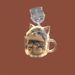 Glass Tea Cup Cat 2D Acrylic Phone Dust Plug Hanging Decoration Pendant Type-C Android Universal_voghion.com