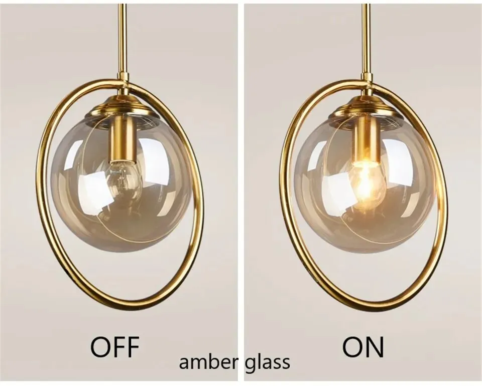 Modern Lights Bedroom Pendant Indoor Home Decor Lustre LED Glass Lamphade Kitchen Hanging Lamp Dining Room Lighting_voghion.com