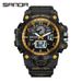 Sporty Digital Analog Watch With LED Backlight, Waterproof, Shockproof, Alarm - Multiple Color Options Creative Multi Function Watch_voghion.com