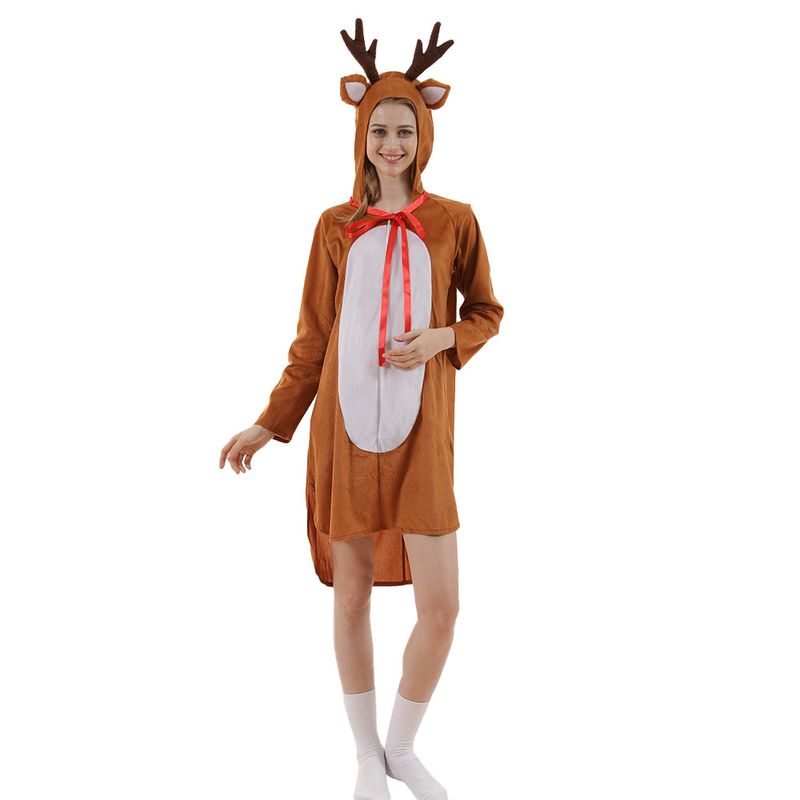 2024 new cute party bar atmosphere funny Christmas girl reindeer costume_voghion.com