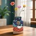 Vaso de resina de 3 peças com inspiração artística de Van Gogh, decoração para mesa e arranjo de flores, noite estrelada, mais vendido no exterior_voghion.com