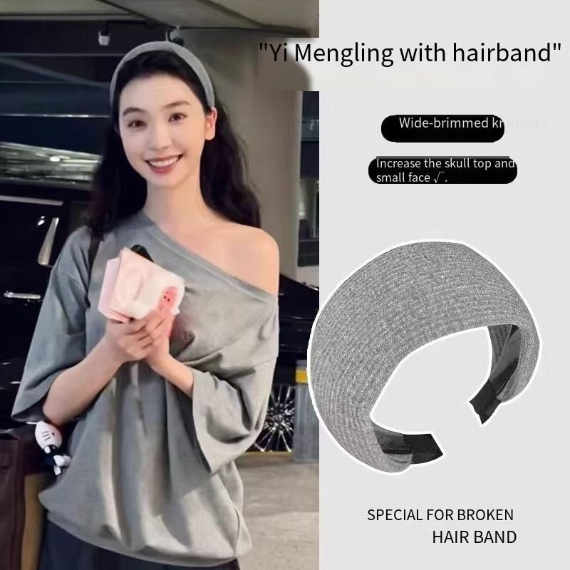 La striscia retrò lavorata a maglia allarga la fascia, copre la cucitura dei capelli e aumenta la parte superiore del cranio. Fermaglio per capelli antiscivolo con pressione. Accessori per capelli._voghion.com