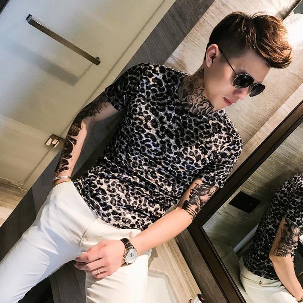 Herrenbekleidung Frühlingsneues halbhohes Hemd mit goldenem Samtstreifen und langen Ärmeln für Herren, schmal geschnittene Jungen mit mittlerem Kragen, warme Herbstkleidung_voghion.com