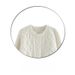 girl Twist Women, Autumn Winter Soft And Cozy Versatile Cream White Round Neck Loose Pullover Lazy Style Knitted Sweater For_voghion.com