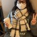 2025 New Scarf Women's Winter New Korean Cold Senior Sense Student Versatile Thickened Warm Shawl Scarf_voghion.com