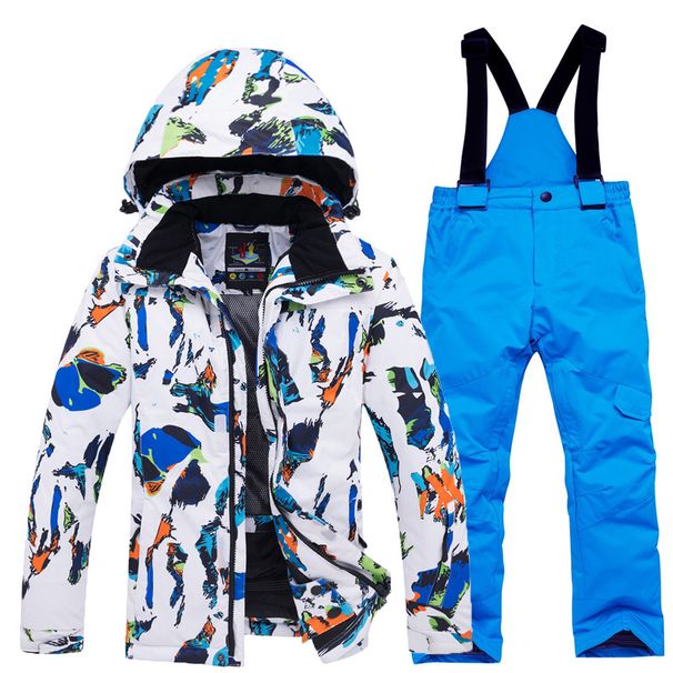New Ski Suit Set For Boys Girls, Outdoor Sports Warm Children's Top And Pants Trendy_voghion.com