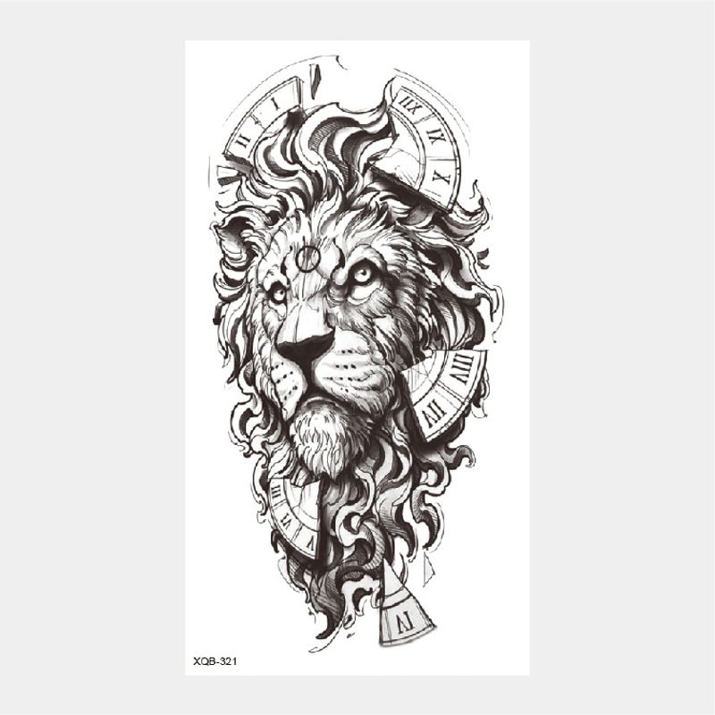 Ensemble de tatouages de fleurs en noir et blanc, très populaires_voghion.com