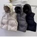 Women's Puffer Vest With Hood – Lightweight Down Filler, Oversized Fit, Short-Length For Petite & Casual Style_voghion.com