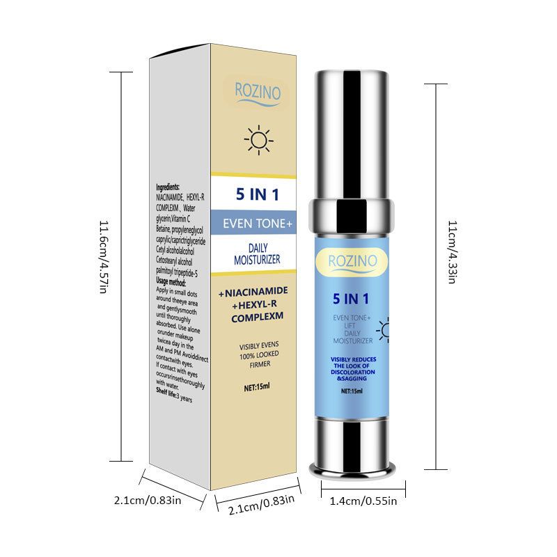 Daily moisturizing, nourishing, tender, firm and brighten skin, fade fine lines, 5 in 1 daily face cream_voghion.com