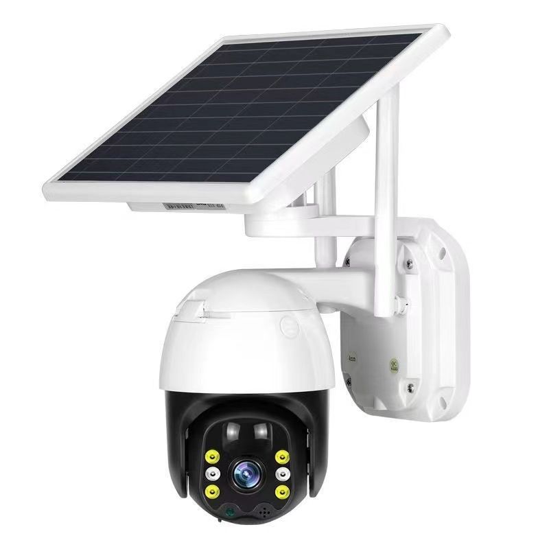 Security Cameras Solar Surveillance Camera 4G Unplugged Outdoor Motion Detection Single Screen Monitoring Equipment_voghion.com