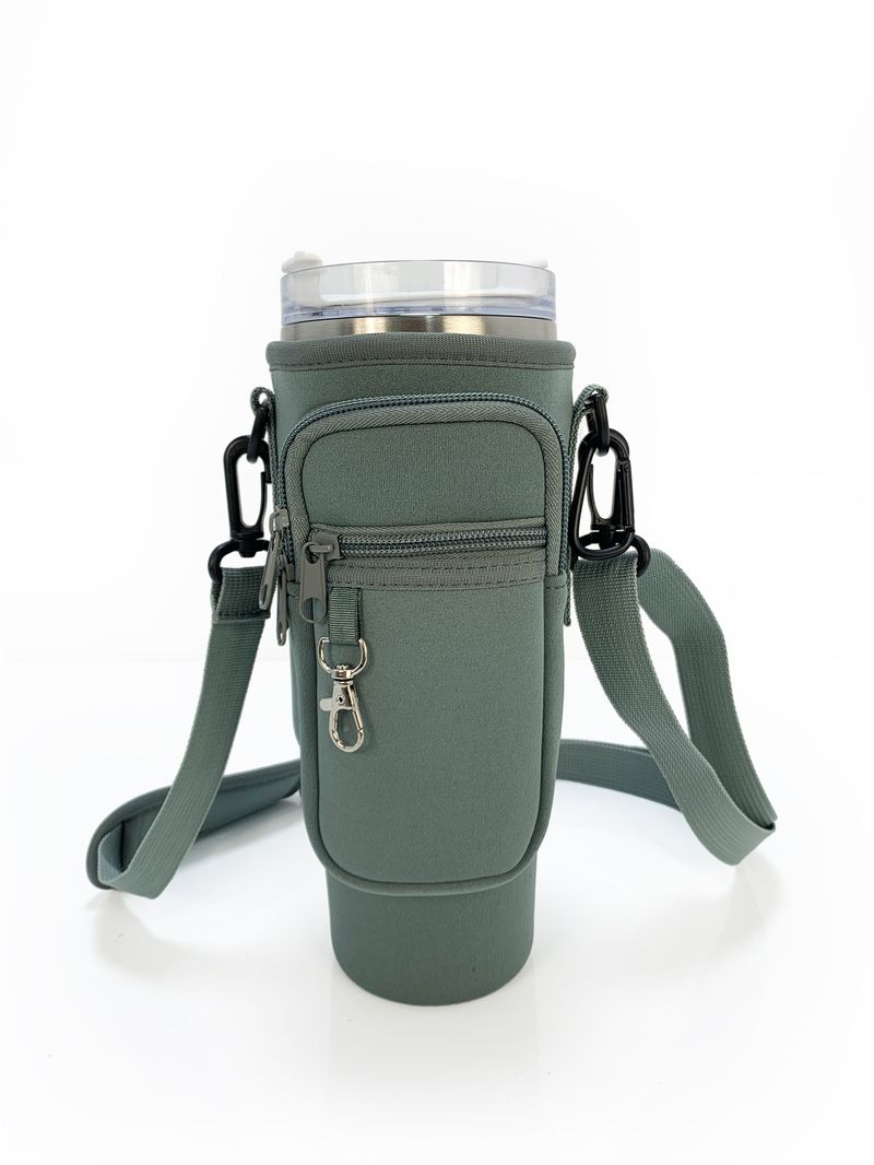 bil iskopholder 40OZ dykkermateriale vandabsorberende håndtag krusholder skulderrem elkedel vandkoptaske flaskeholder_voghion.com