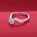 Live Streaming Plated S Pure Silver Moissanite Women Six-Prong Twist Wall One Carat Proposal Diamond Ring Gift_voghion.com