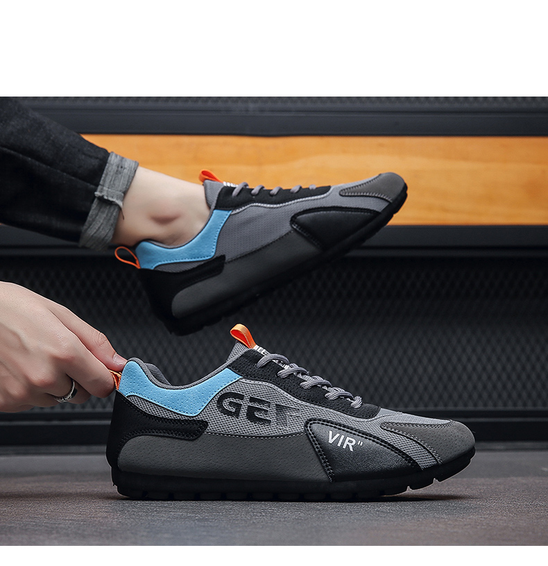 Mens Casual Laces Slip on Trainers Skor Dämpade lätta skor för män_voghion.com