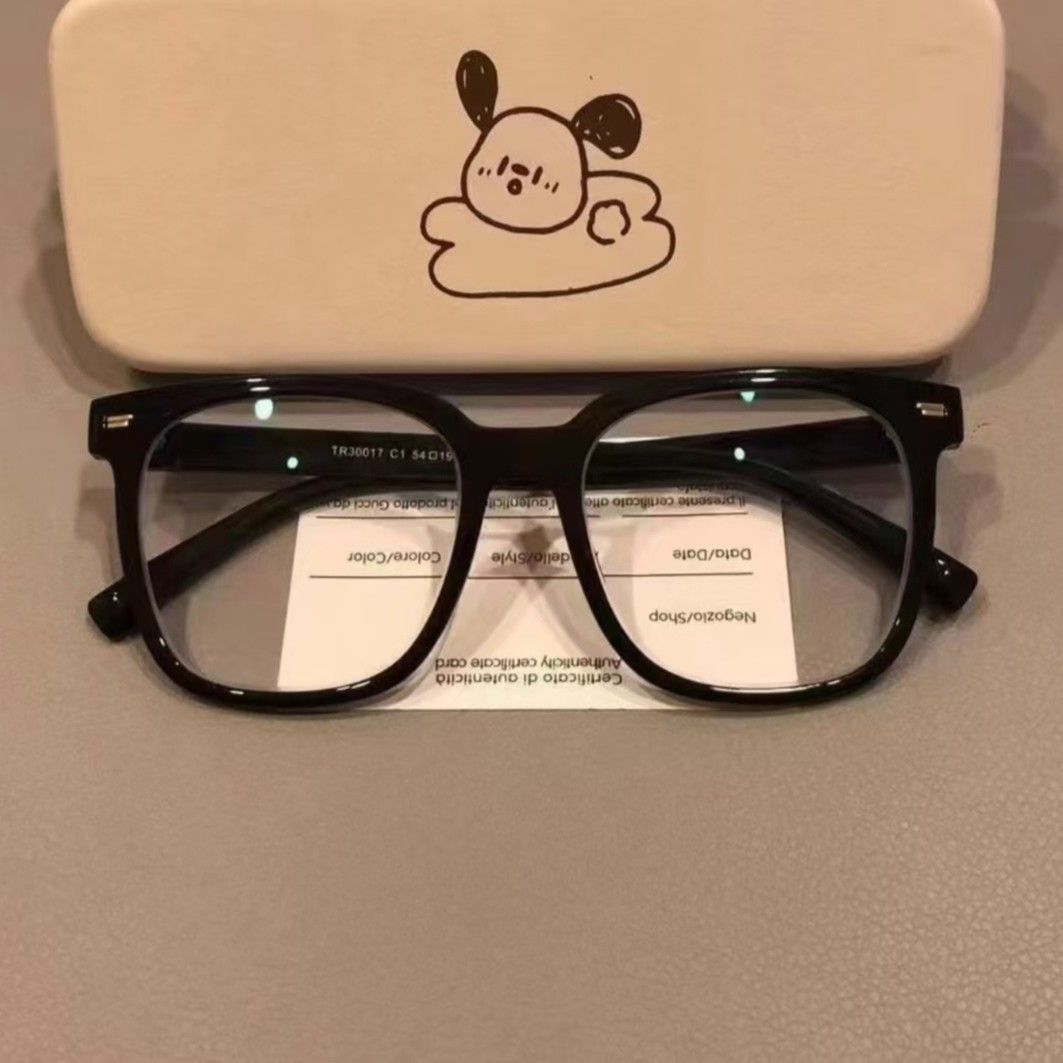 Einfache Anti-Myopie-Brille mit blauem Licht, die das runde Gesicht schlanker macht und vielseitig einsetzbar ist, mit einem passenden Grad von JS95_voghion.com