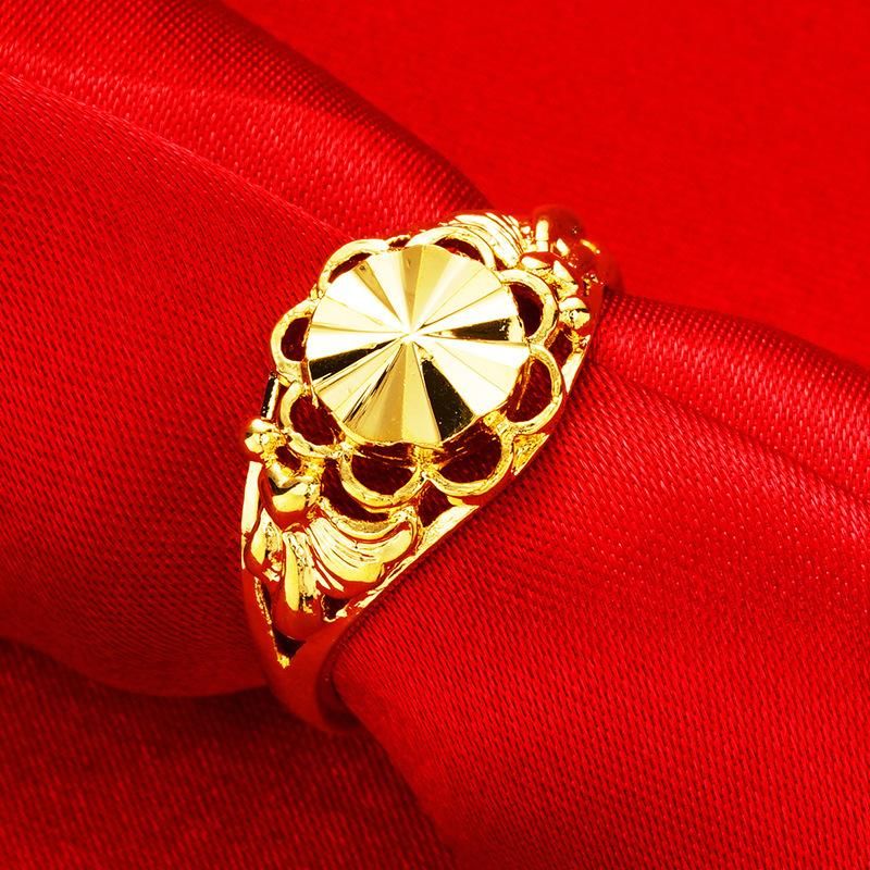 Anelli di fidanzamento color oro per uomo e donna, anelli aperti regolabili, accessori per gioielli da sposa_voghion.com