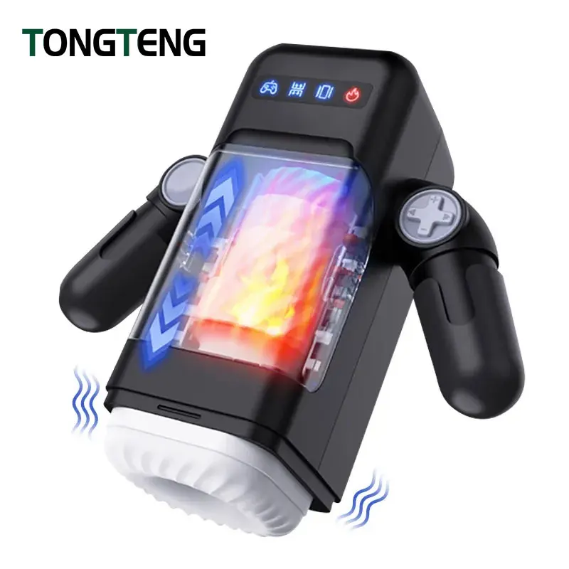 TD Automatic Male Masturbator With 10 Heating And Vibration Modes_voghion.com