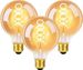 Glitzerlife LED Glühbirne E27 Vintage Lampe - 3ER G80 Retro Edison Glühlampe 4W Dekorative Globelampen Warmweiß Filament Birne 2200K Für Nostalgie Und Beleuchtung_voghion.com