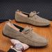 SHLIANG Mode Für Männer Casual Schuhe Wildleder Atmungsaktiv Komfort Slip-on Fahren Schuhe Marke Design Männer Loafer Faule Schuhe Mokassins SB075_voghion.com