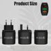 syct Dual USB Digital Display Phone Charger 5V3A UK Plug Multi-Port Adapter QC3.0 Fast Charging Head_voghion.com