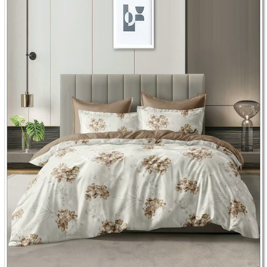 Geometric Duvet Cover Set - 3PC Bedding With Brushed Fabric (20+ Global Sizes: US/AU/EU/DE/ES) - OEKO-TEX Certified, Fitted Sheet Style_voghion.com