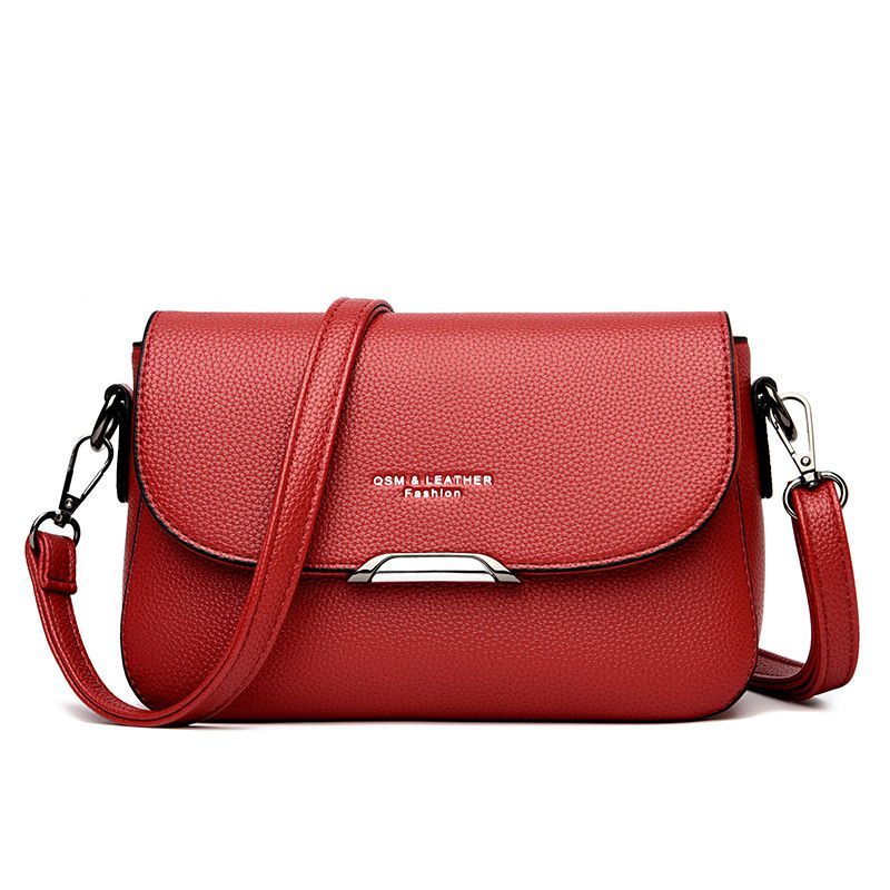 Middle aged mother's small new leather large capacity women's shoulder fashion cowhide messenger bag_voghion.com