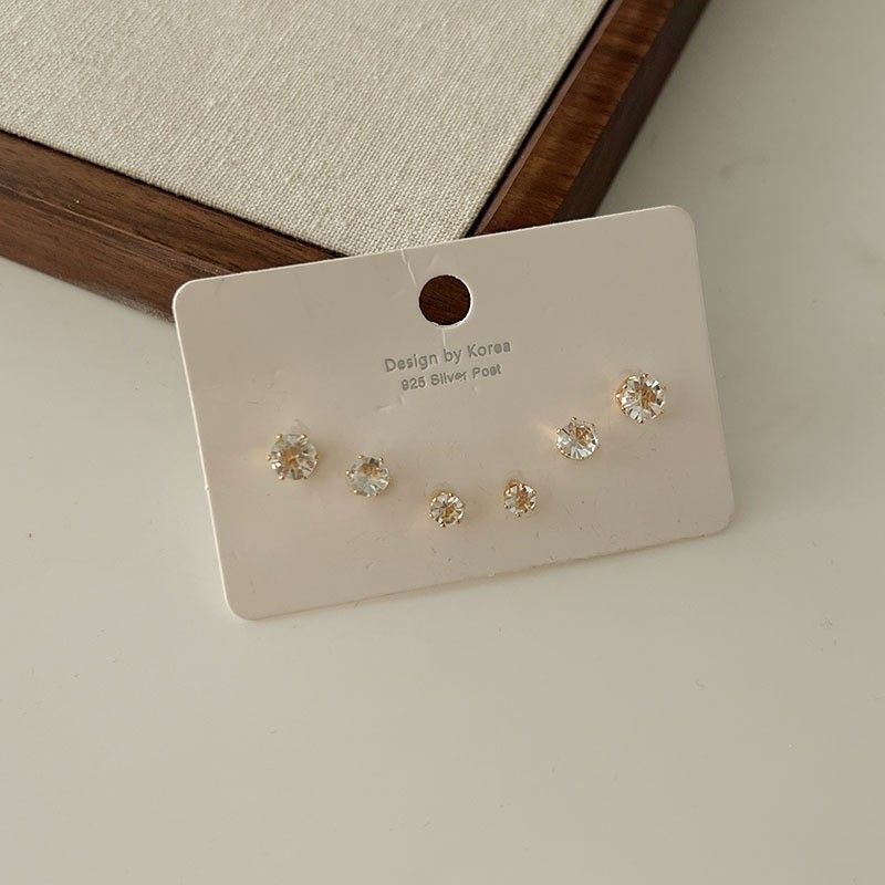 6-Piece Shop Owner Highly Recommended Exquisite Set Niche Design High-End Sense Stud Earrings For Women_voghion.com