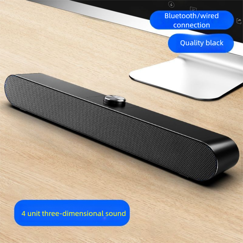 Computer Desktop Home Laptop Small Speaker Integrated With Microphone Compact Surround Shocking Bass_voghion.com