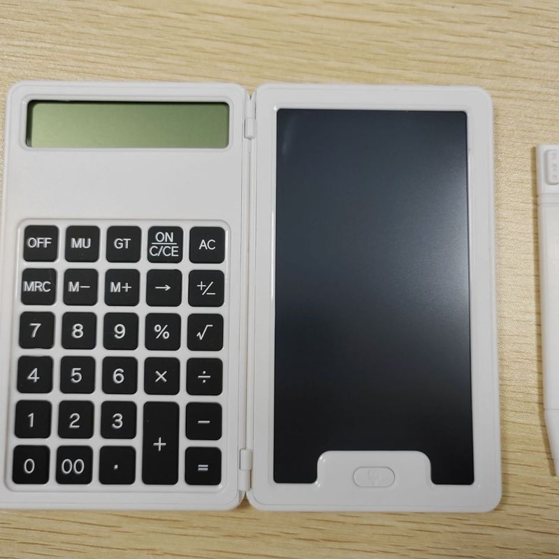 2-in-1 Calculator & Writing Tablet – Portable Smart Office Tool With Time/Temperature/Humidity Display, Ideal Gift For Professionals & Students_voghion.com