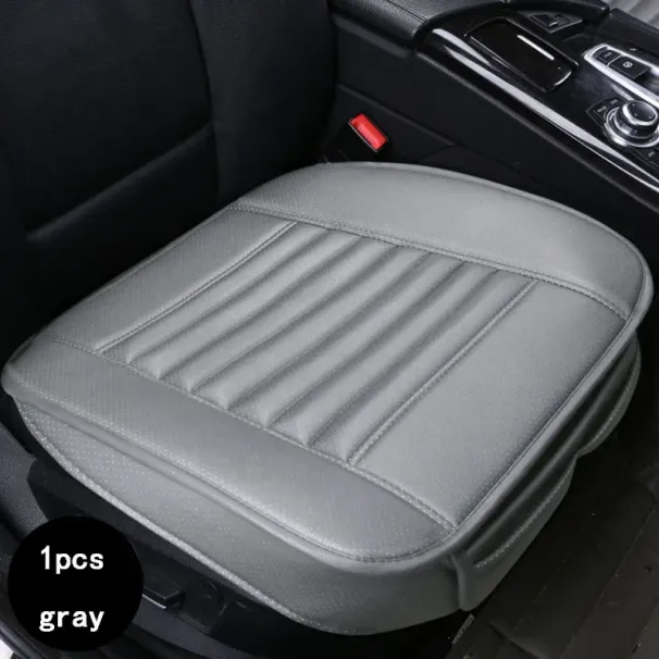 Horizontal Perforated Leather Front Car Seat Cushion, Breathable All Year Round, Single Cushion_voghion.com