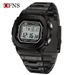 Sleek Square Digital Watch With LED Backlight – 50M Waterproof, Multifunctional & Durable For Men Sports Waterproof Swimming Watch_voghion.com