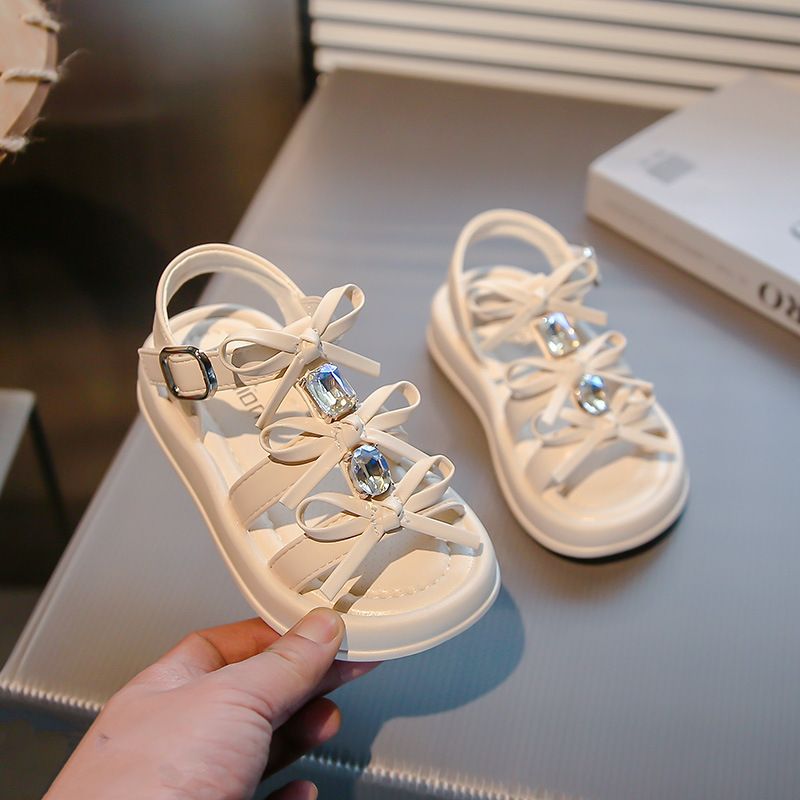 Kinderschuhe Neue weiche Sohle Mädchen Sommer offene Zehen Outdoor Kinder Strandschuhe_voghion.com