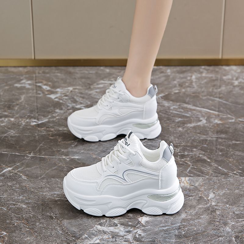 Shoes,Dad's Double Mesh Breathable Casual Sneakers,Women's Petite Height Increase_voghion.com