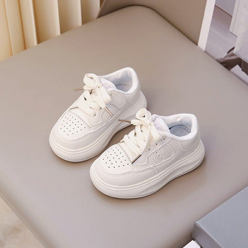Kinder Sport 1-6 Jahre alt weiche Sohle Baby Frühling und Herbst neue Jungen Board Mädchen kleine weiße Schuhe lässig_voghion.com
