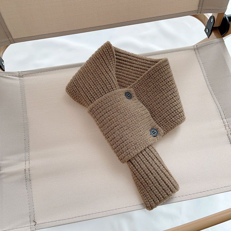 Nuova sciarpa a croce lavorata a maglia per bambini autunno e inverno, versatile, calda lana, collo per bambini, sciarpa decorativa da uomo e da donna_voghion.com