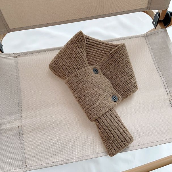 Nuova sciarpa a croce lavorata a maglia per bambini autunno e inverno, versatile, calda lana, collo per bambini, sciarpa decorativa da uomo e da donna_voghion.com