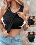 Damen Tanktops mit integriertem BH, ärmellos, lässig, Racerback, gerippt, tailliert_voghion.com