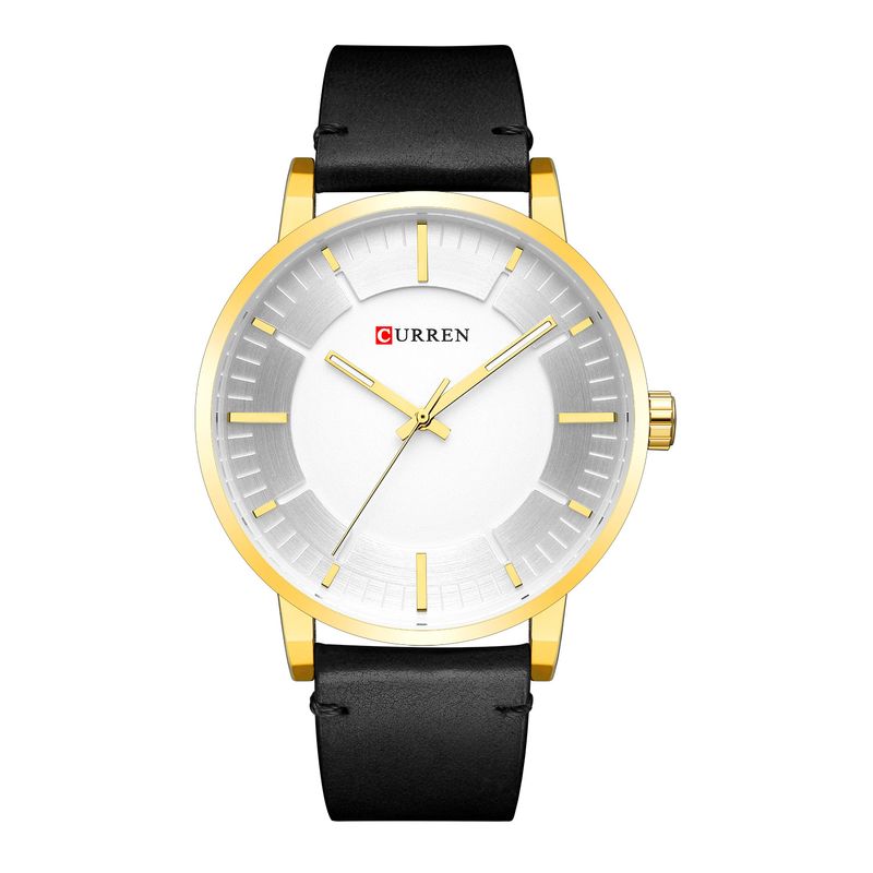 Horloge de Sport en cuir pour hommes, décontractée, Business, étanche, poignet à Quartz_voghion.com
