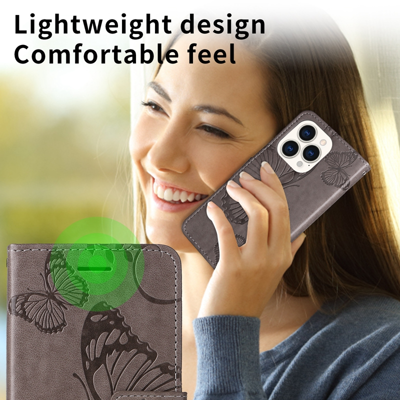 Embossing Butterfly Wallet Case for Honor 50/50 lite 20 10 9 9X 9A 9C 8A 8S 8X 7A PU Leather Flip Cover for Honor X30 X1_voghion.com