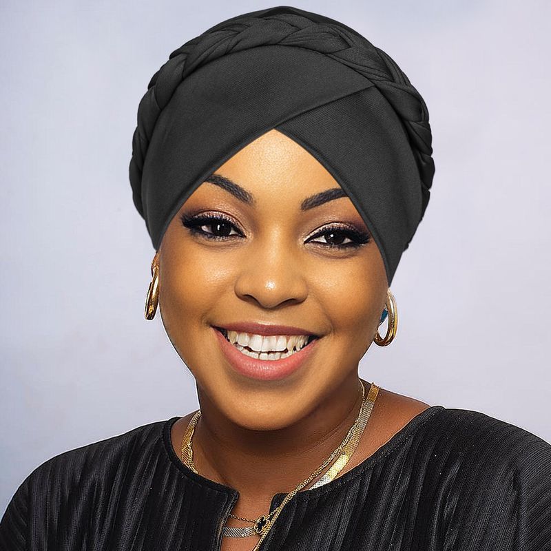 hot selling braided turban hat Turban fashion ethnic style turban hat_voghion.com