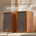 SADA Desktop Computer Laptop Bluetooth Speaker 3D Surround Wooden Classical Dual Speakers Subwoofer_voghion.com