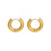 Orecchini rotondi geometrici in metallo di alta qualità, stile semplice, eleganti e versatili, in acciaio inossidabile oro 14K_voghion.com