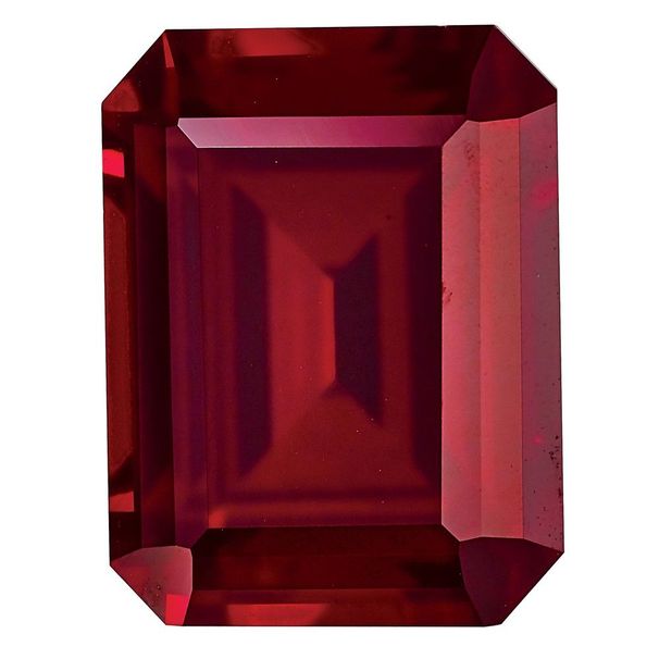 Created Ruby 8x6mm Emerald Cut_voghion.com