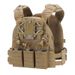KZ Tactical Vest With Quick-Release System – Modular MOLLE Plate Carrier For Outdoor Training & Fitness (CP Camo/Tan, One Size Fits All)_voghion.com