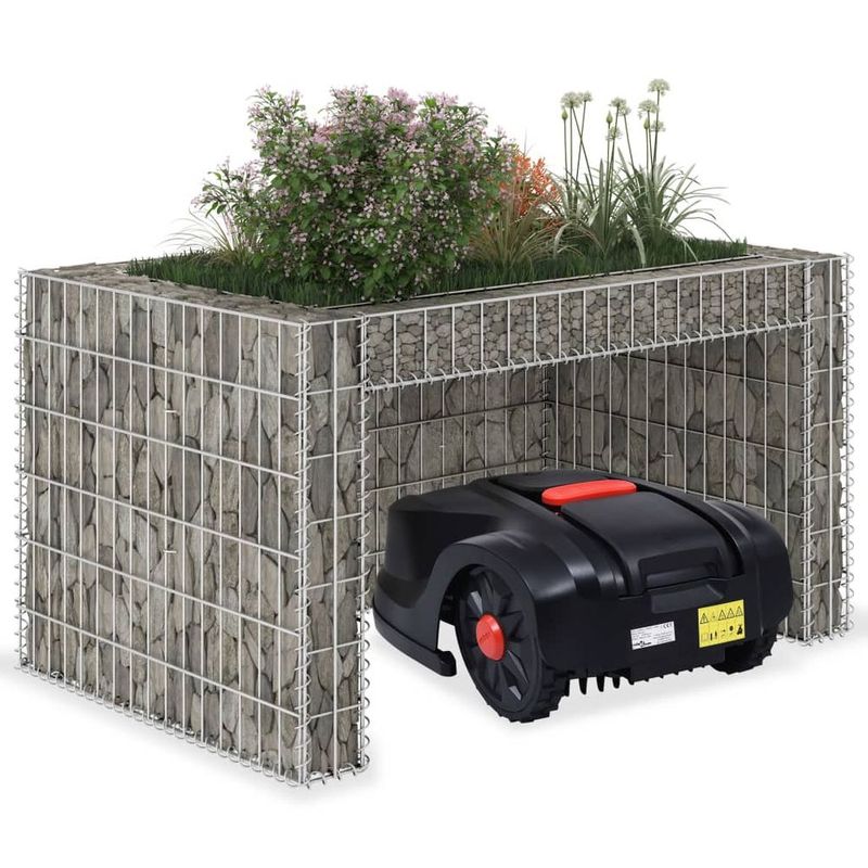Lawn Mower Garage With Raised Bed 43.3'x31.5'x23.6' Steel Wire_voghion.com