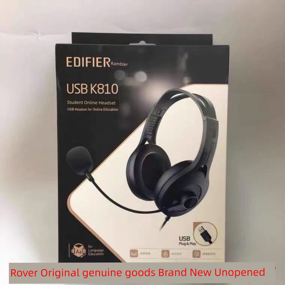 Cuffie per computer Edifier K810, cuffie cablate per notebook con microfono e altoparlante, da tavolo_voghion.com