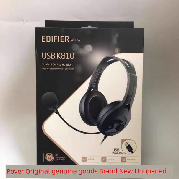 Cuffie per computer Edifier K810, cuffie cablate per notebook con microfono e altoparlante, da tavolo_voghion.com