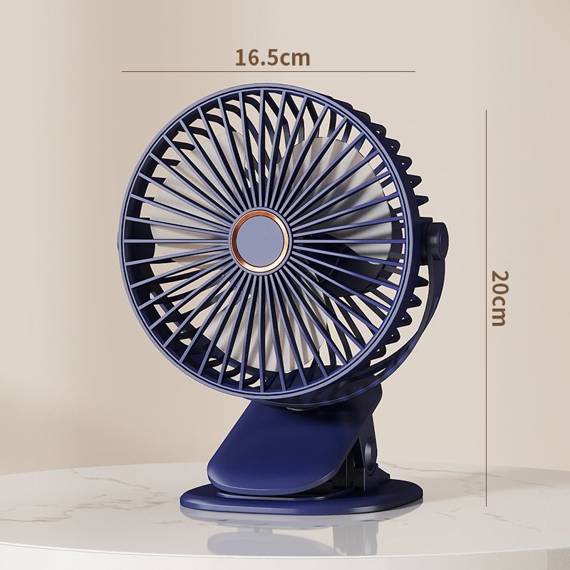 USB Rechargeable Mini Clip Fan - Quiet Portable Cooling For Dorm, Office & Desktop_voghion.com
