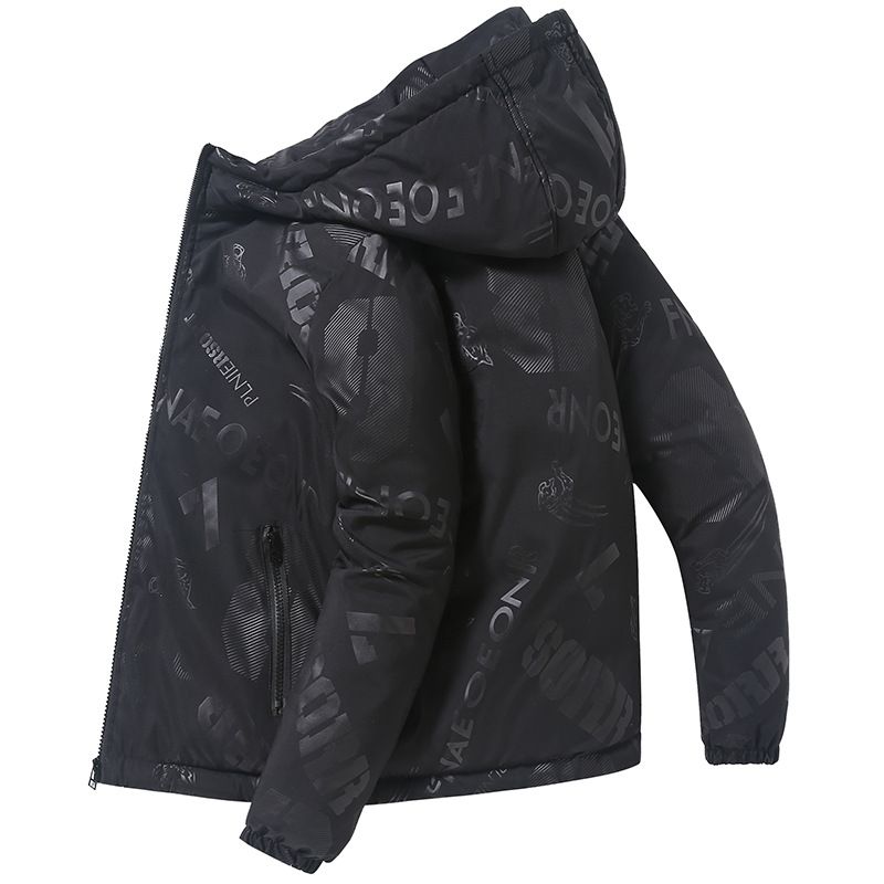 Cotton winter Korean version trend thick casual down cotton plus size men's fat jacket_voghion.com