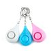 Allarme di sicurezza personale per donne - Sirena di emergenza da 120 dB con luce LED, design compatto da portachiavi per bambini, anziani e viaggi (rosa/bianco/blu)_voghion.com