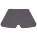 Replacement Canopy for Garden Swing Anthracite 74"/66.1"x43.3"/57.1"_voghion.com